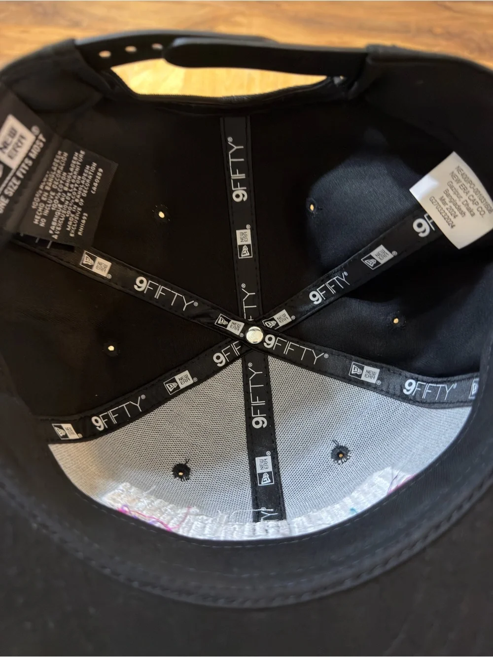 New Era Black Limited Run Games SOHO Snapback Hat with Colorful Accents